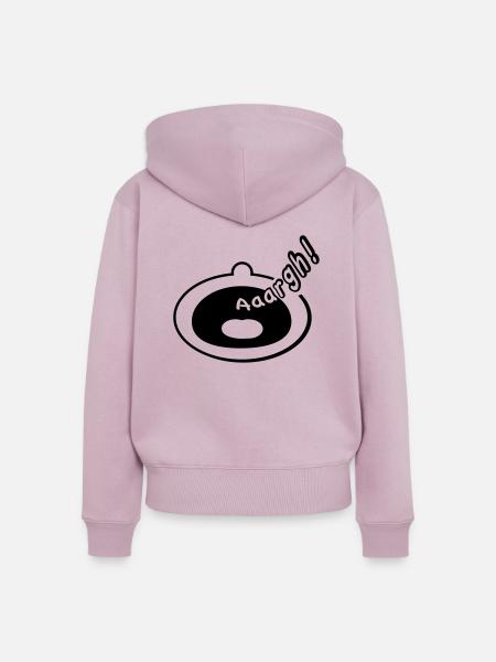 Schrei - Frauen Premium Bio Zip Hoodie - Altrosa
