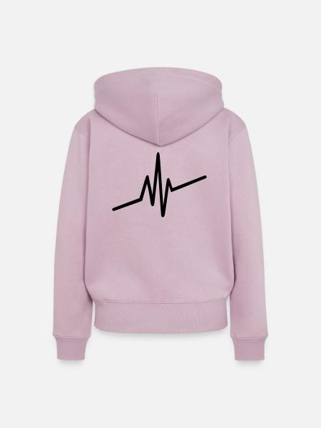 Frequenz - Frauen Premium Bio Zip Hoodie - Altrosa