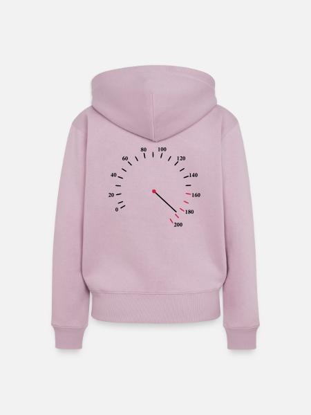 Tacho Schnell - Frauen Premium Bio Zip Hoodie - Altrosa
