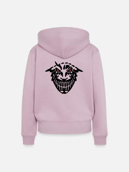 SMILE de - Frauen Premium Bio Zip Hoodie - Altrosa