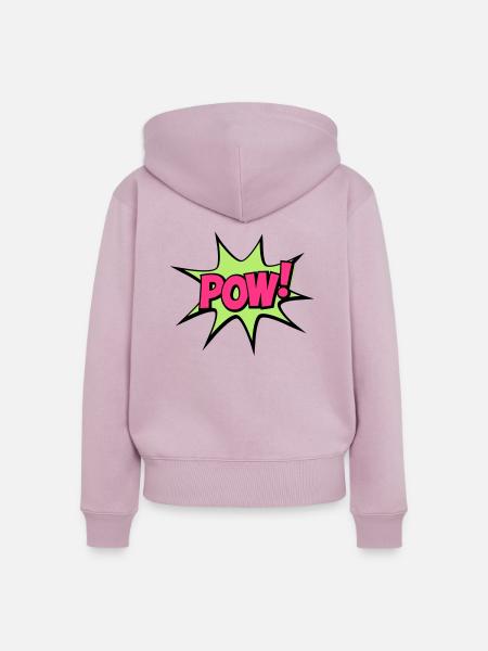 POW - Frauen Premium Bio Zip Hoodie - Altrosa