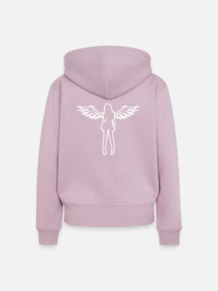 Engel - Frauen Premium Bio Zip Hoodie - Altrosa
