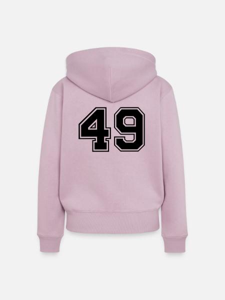 49 - Frauen Premium Bio Zip Hoodie - Altrosa