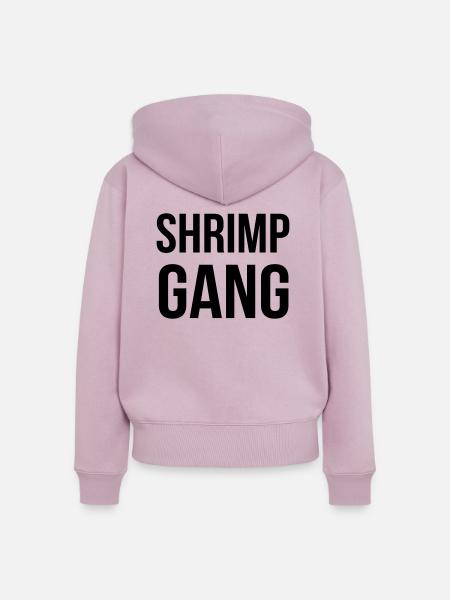 SHRIMP GANG - Frauen Premium Bio Zip Hoodie - Altrosa