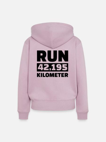 Marathon - Frauen Premium Bio Zip Hoodie - Altrosa