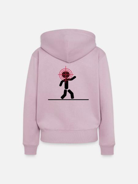 headshot target - Frauen Premium Bio Zip Hoodie - Altrosa