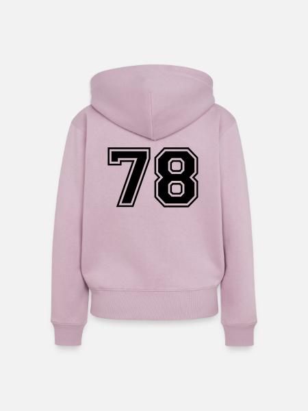 78 - Frauen Premium Bio Zip Hoodie - Altrosa