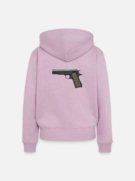Pistole - Frauen Premium Bio Zip Hoodie - Altrosa