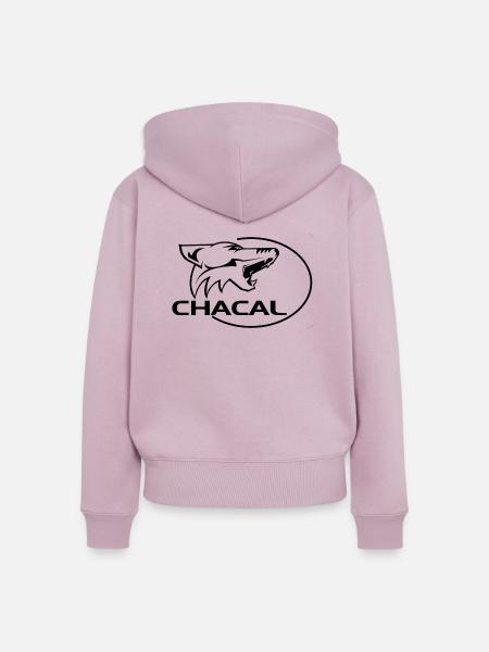 Chacal - Frauen Premium Bio Zip Hoodie - Altrosa