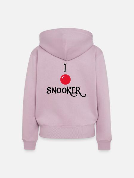 Billard Snooker Pool - Frauen Premium Bio Zip Hoodie - Altrosa