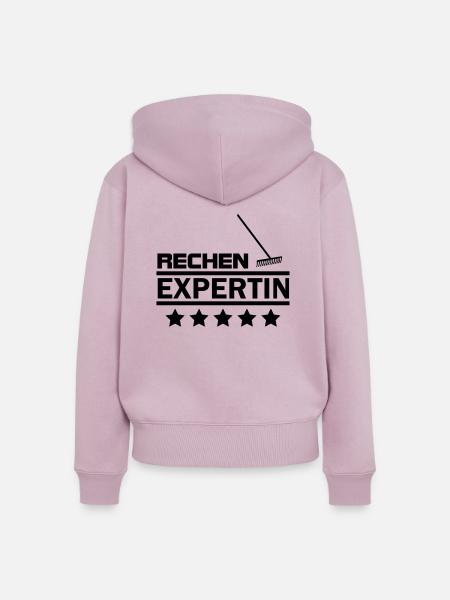 rechen expertin - Frauen Premium Bio Zip Hoodie - Altrosa