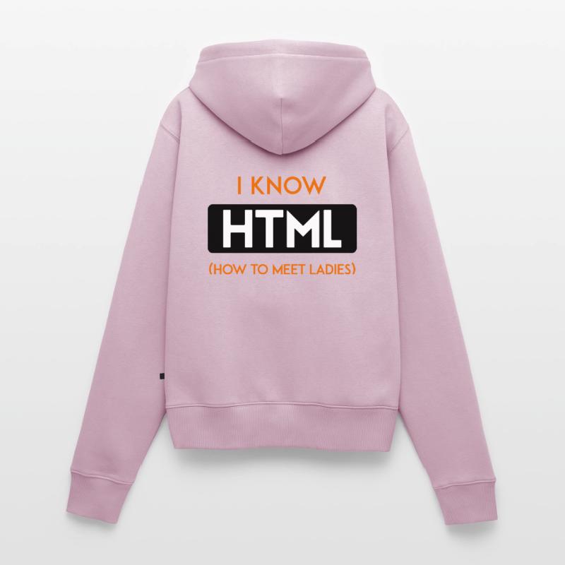 HTML web developer developer CSS programmer Women's Premium Organic Zip Hoodie
