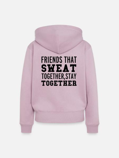 Fitness - Frauen Premium Bio Zip Hoodie - Altrosa