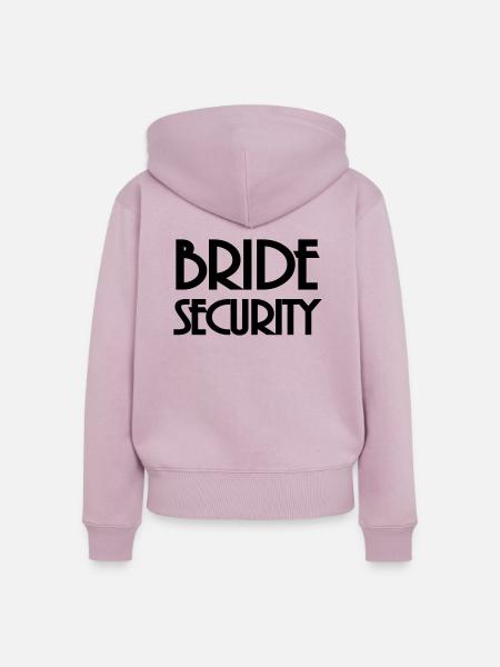 Bride Security - Frauen Premium Bio Zip Hoodie - Altrosa