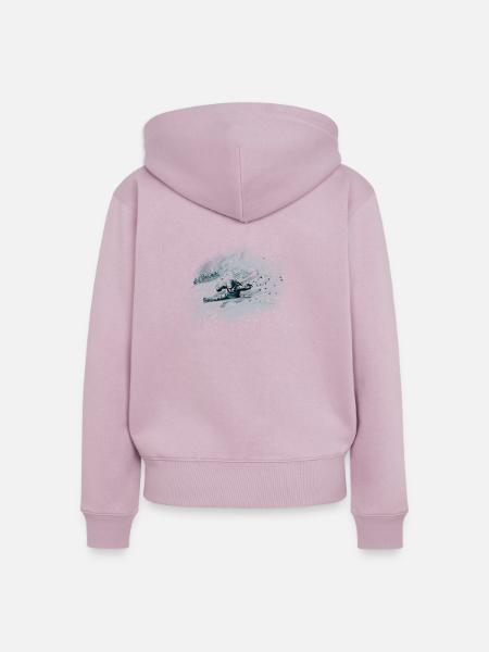 Snowpow - Frauen Premium Bio Zip Hoodie - Altrosa