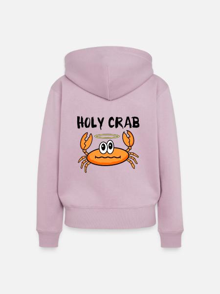 Heilige Krabbe - Frauen Premium Bio Zip Hoodie - Altrosa
