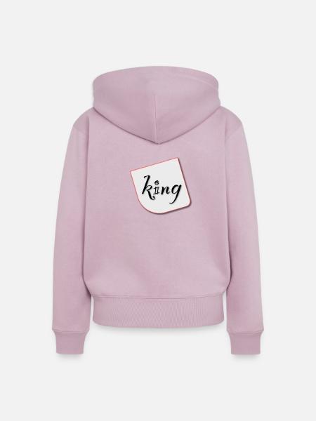 King - Frauen Premium Bio Zip Hoodie - Altrosa