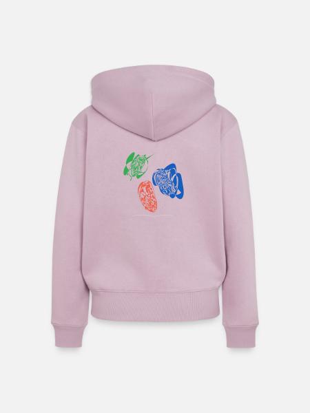 Abstract design Nacho dips - Frauen Premium Bio Zip Hoodie - Altrosa