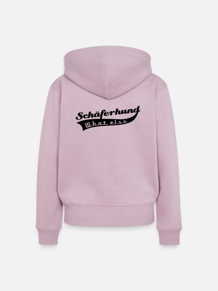 Schäferhund - Frauen Premium Bio Zip Hoodie - Altrosa