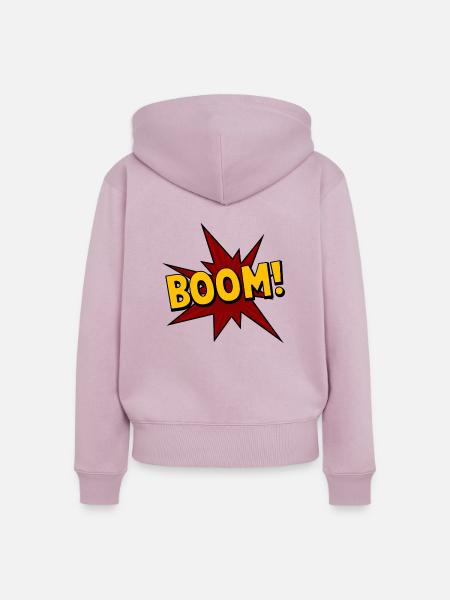 Boom! - Comic - Frauen Premium Bio Zip Hoodie - Altrosa
