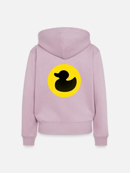 Ente - Frauen Premium Bio Zip Hoodie - Altrosa
