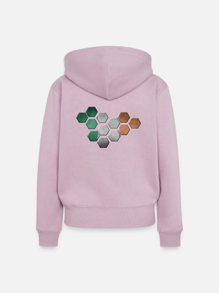 Irland - Frauen Premium Bio Zip Hoodie - Altrosa