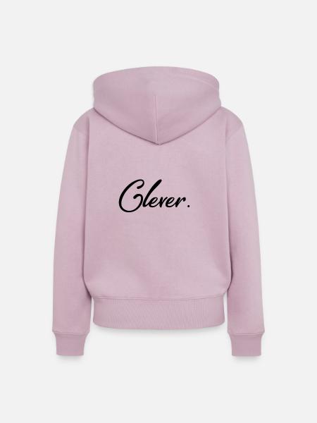 Clever - Frauen Premium Bio Zip Hoodie - Altrosa