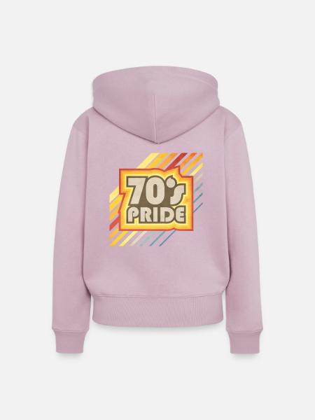 70's Pride - Frauen Premium Bio Zip Hoodie - Altrosa