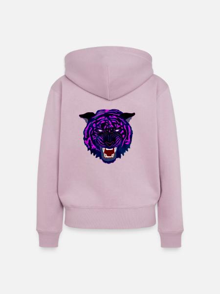 ColourCat - Frauen Premium Bio Zip Hoodie - Altrosa