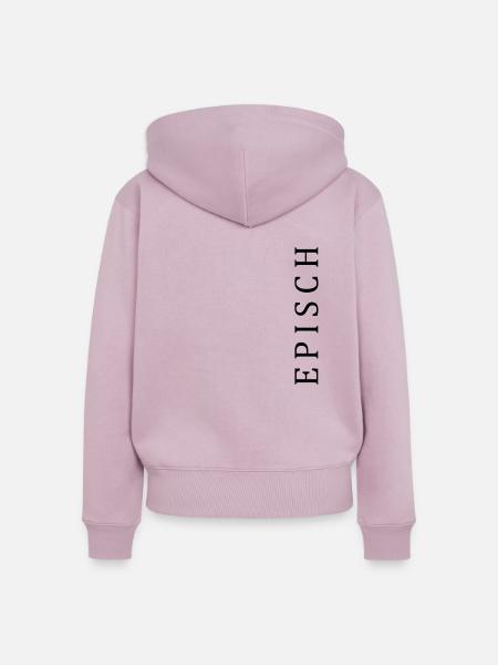 Episch - Frauen Premium Bio Zip Hoodie - Altrosa