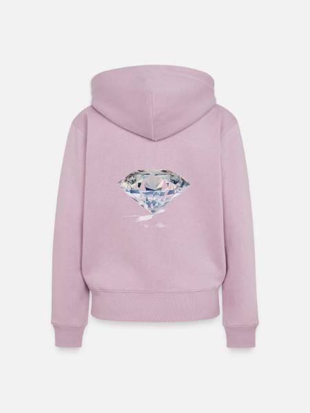 diamant - Frauen Premium Bio Zip Hoodie - Altrosa