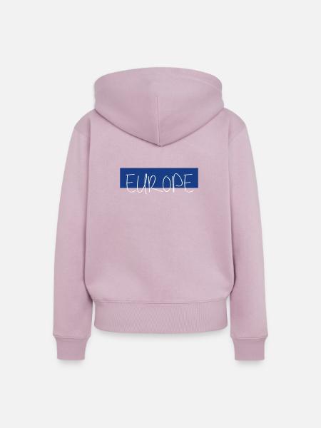 EUROPE simple - Frauen Premium Bio Zip Hoodie - Altrosa