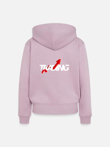 Trading - Frauen Premium Bio Zip Hoodie - Altrosa