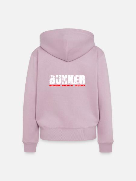 Bunker - Frauen Premium Bio Zip Hoodie - Altrosa