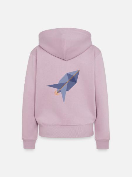 Ethereum Rocket - Frauen Premium Bio Zip Hoodie - Altrosa