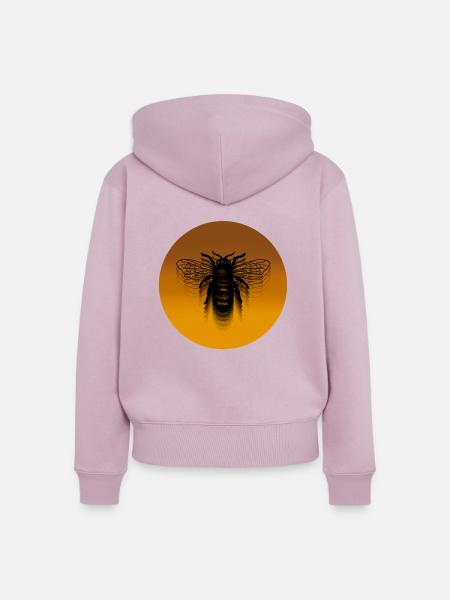 BIENE GOLD FLIEGEND - Frauen Premium Bio Zip Hoodie - Altrosa
