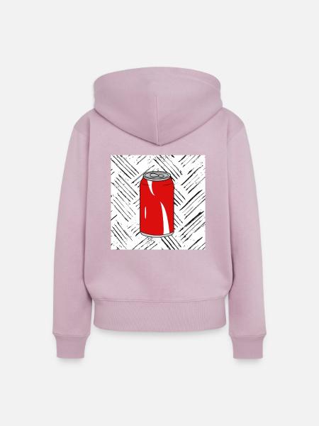 Soda - Frauen Premium Bio Zip Hoodie - Altrosa