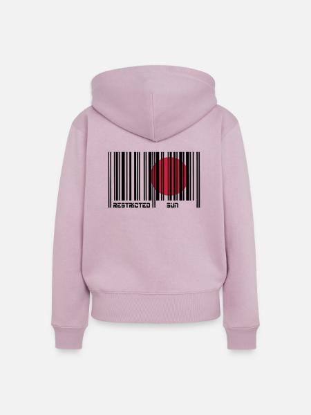 Restricted sun - Frauen Premium Bio Zip Hoodie - Altrosa