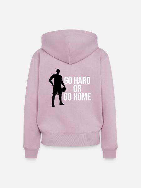 Basketballer - Frauen Premium Bio Zip Hoodie - Altrosa