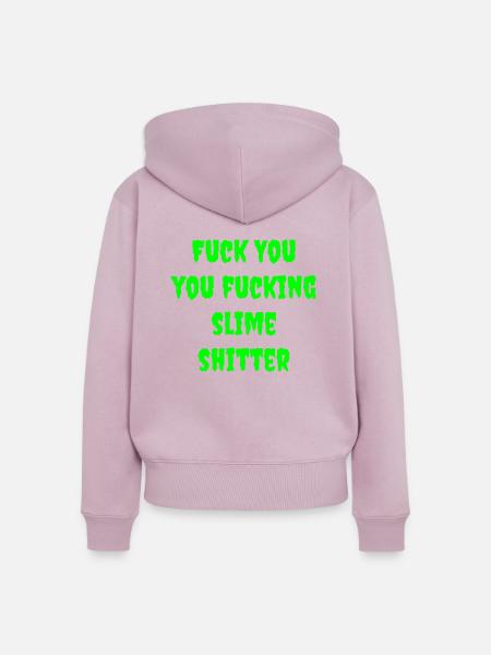 Schleimscheisser Nr.2 - Frauen Premium Bio Zip Hoodie - Altrosa