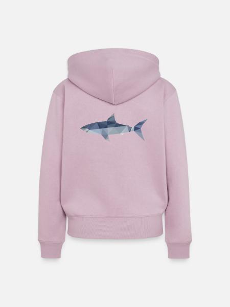 Polygon Hai - Frauen Premium Bio Zip Hoodie - Altrosa