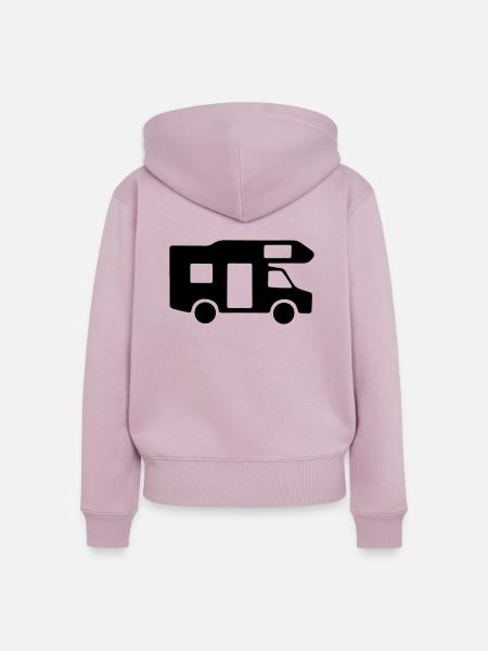 Camper - Frauen Premium Bio Zip Hoodie - Altrosa