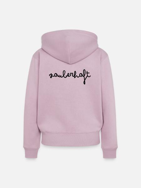 Zauberhaft - Frauen Premium Bio Zip Hoodie - Altrosa