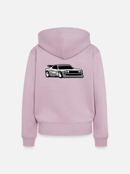 Rennauto Tuning Car - Frauen Premium Bio Zip Hoodie - Altrosa