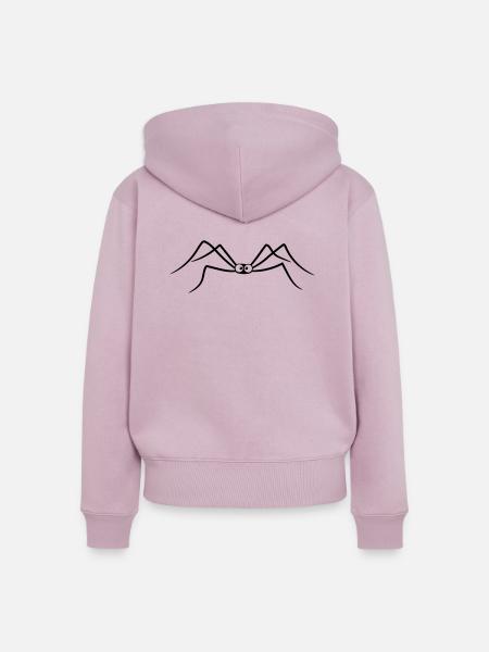 süße kleine spinne comic - Frauen Premium Bio Zip Hoodie - Altrosa