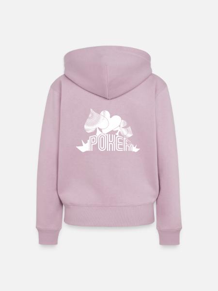 Poker - Frauen Premium Bio Zip Hoodie - Altrosa