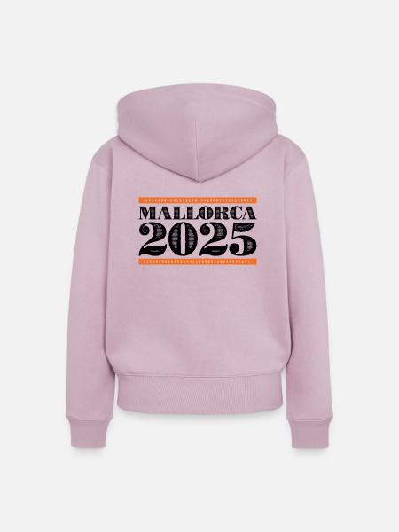 Mallorca 2025 - Frauen Premium Bio Zip Hoodie - Altrosa
