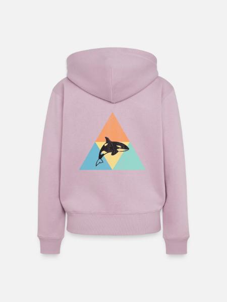 Wal - Frauen Premium Bio Zip Hoodie - Altrosa