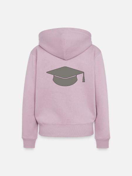 Abschluss - Frauen Premium Bio Zip Hoodie - Altrosa