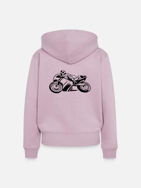 Superbike - Frauen Premium Bio Zip Hoodie - Altrosa